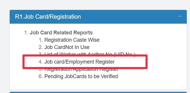 Jharkhand NREGA Job Card Register