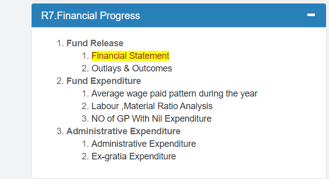 NREGA Financial Statement